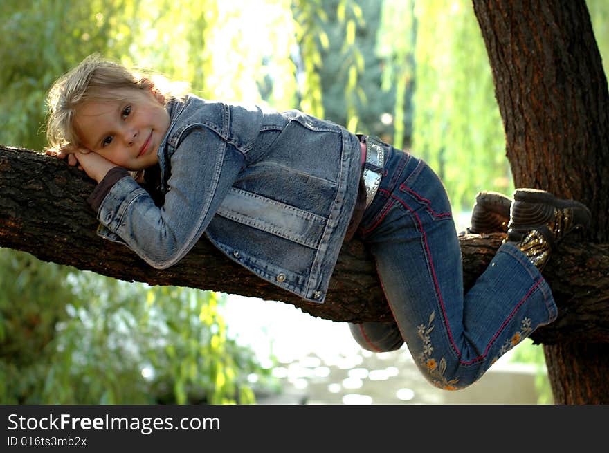 Girl And Tree