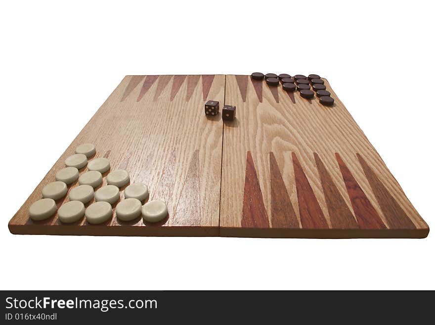 Backgammon ready to play