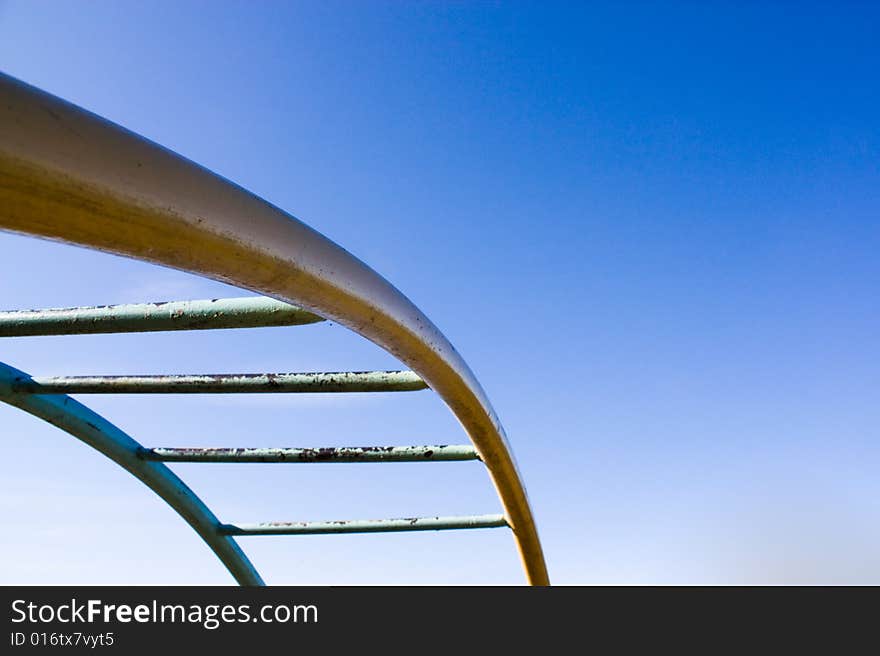 Picture of ladder and sky