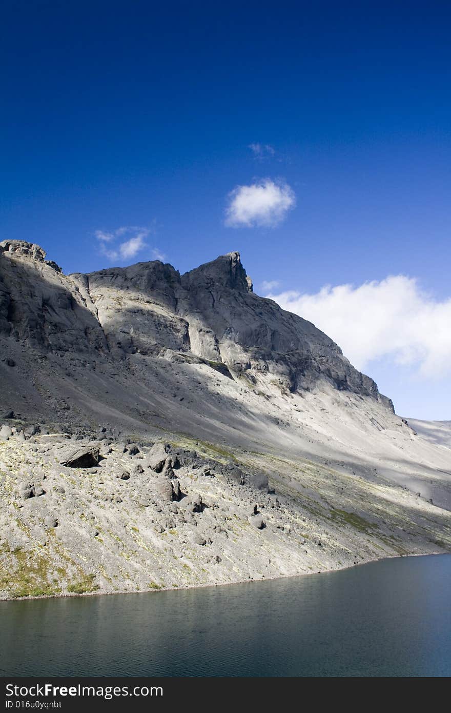 Mountains Hibiny, summer, lake, sky, cloud. Mountains Hibiny, summer, lake, sky, cloud