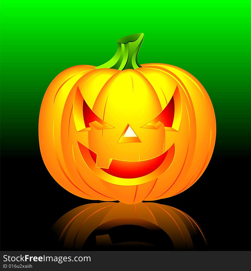 Vector illustration on a Halloween theme