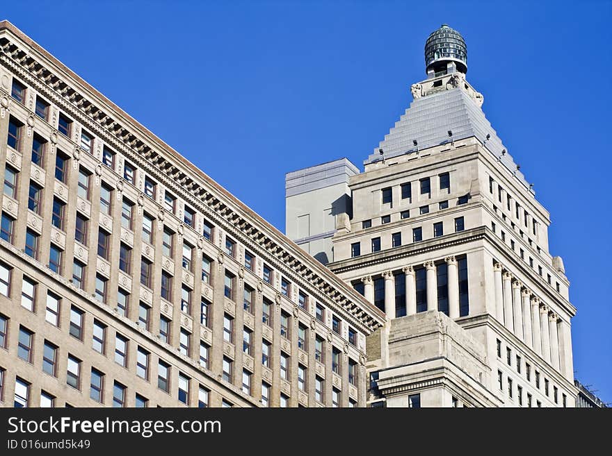 Old architecture - South Michigan Avenue in Chicago