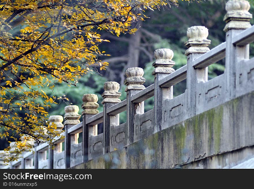 Bridge by Xuanwu Lake, Nanjing. Autumn