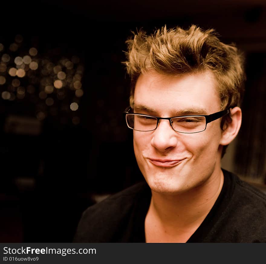 Model(s), photographed in a bar, on a night out.