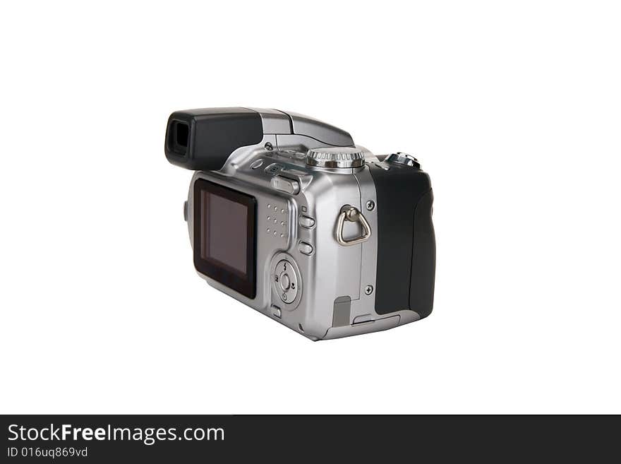 Digital camera isolated on a white background