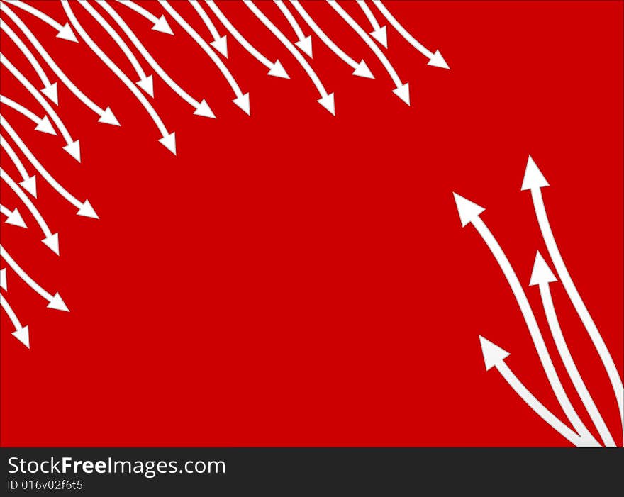 Arrows  background red color gradient