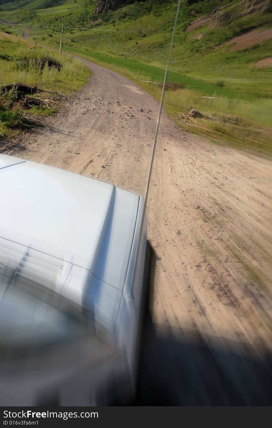 Driving on the country road