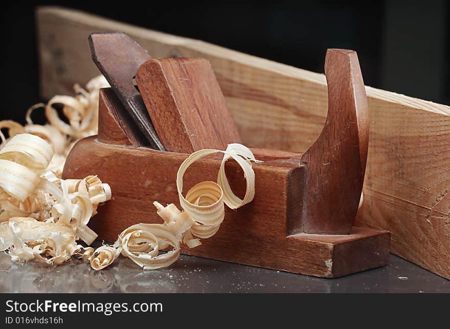 Shaving And Wooden Plane