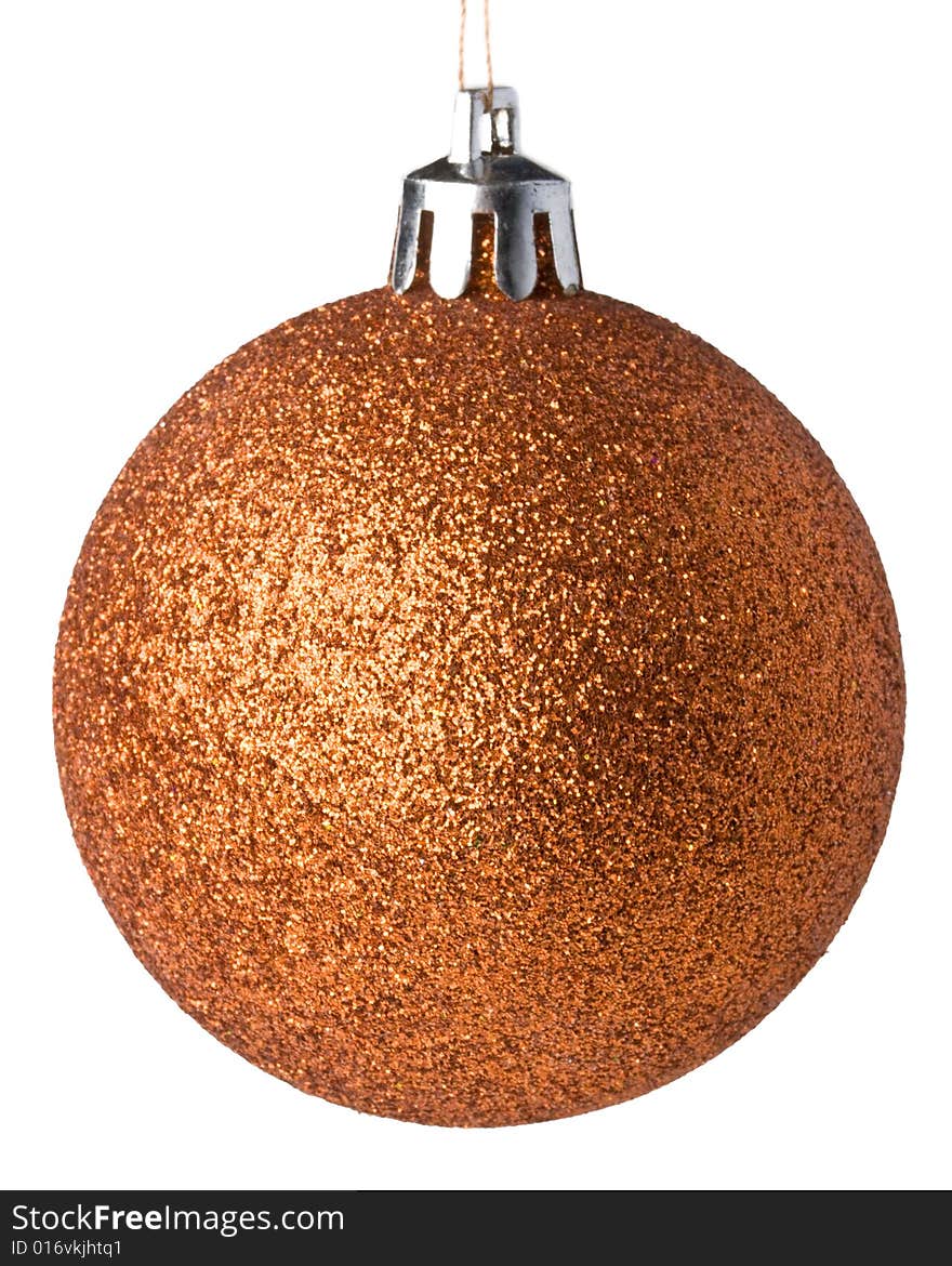 Christmas ball on a  white background