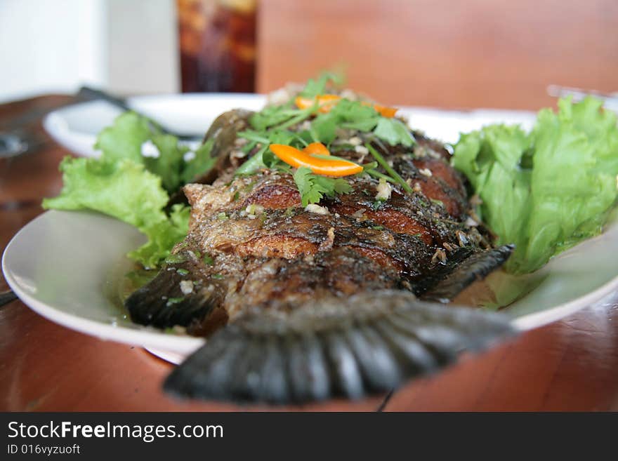 Fried Thai fish