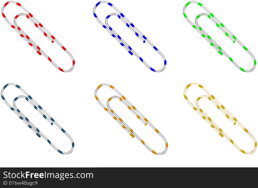 Nice Color Metal clips to collect paper sheets