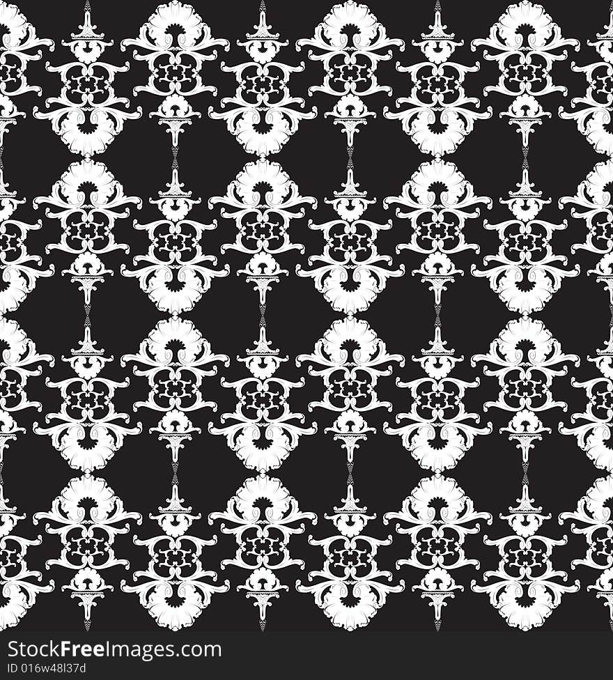 Black and white seamless  background