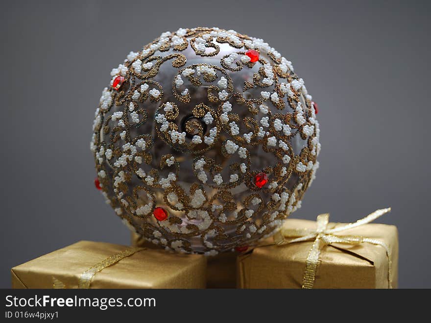 New year tree sphere toy. New year tree sphere toy