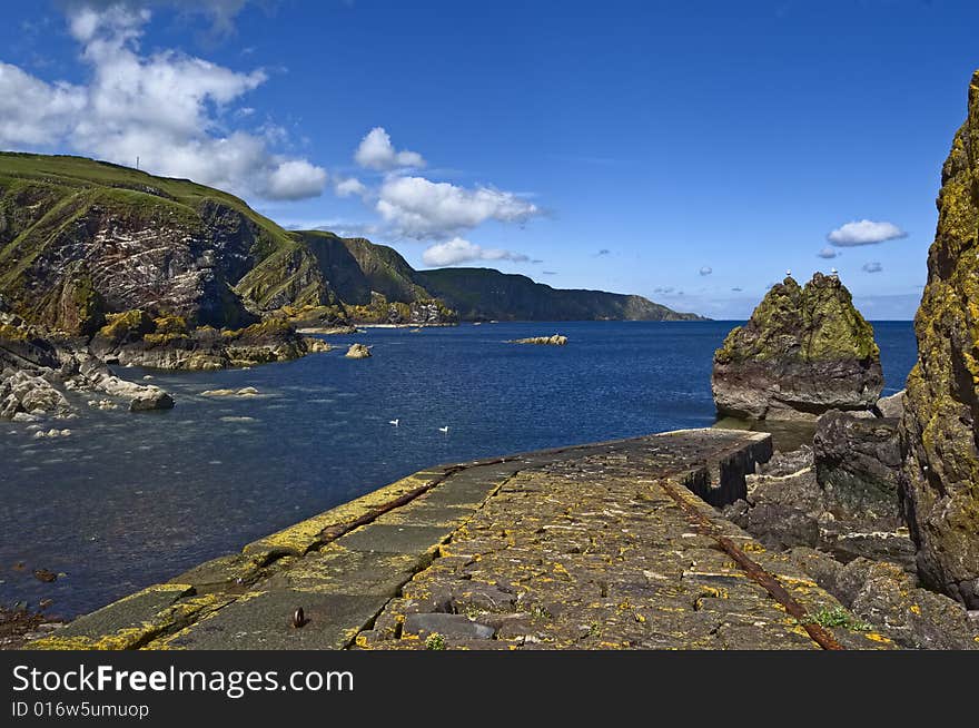 Pettico Wick is a beautiful inlet on Scotlands East Coast. Pettico Wick is a beautiful inlet on Scotlands East Coast