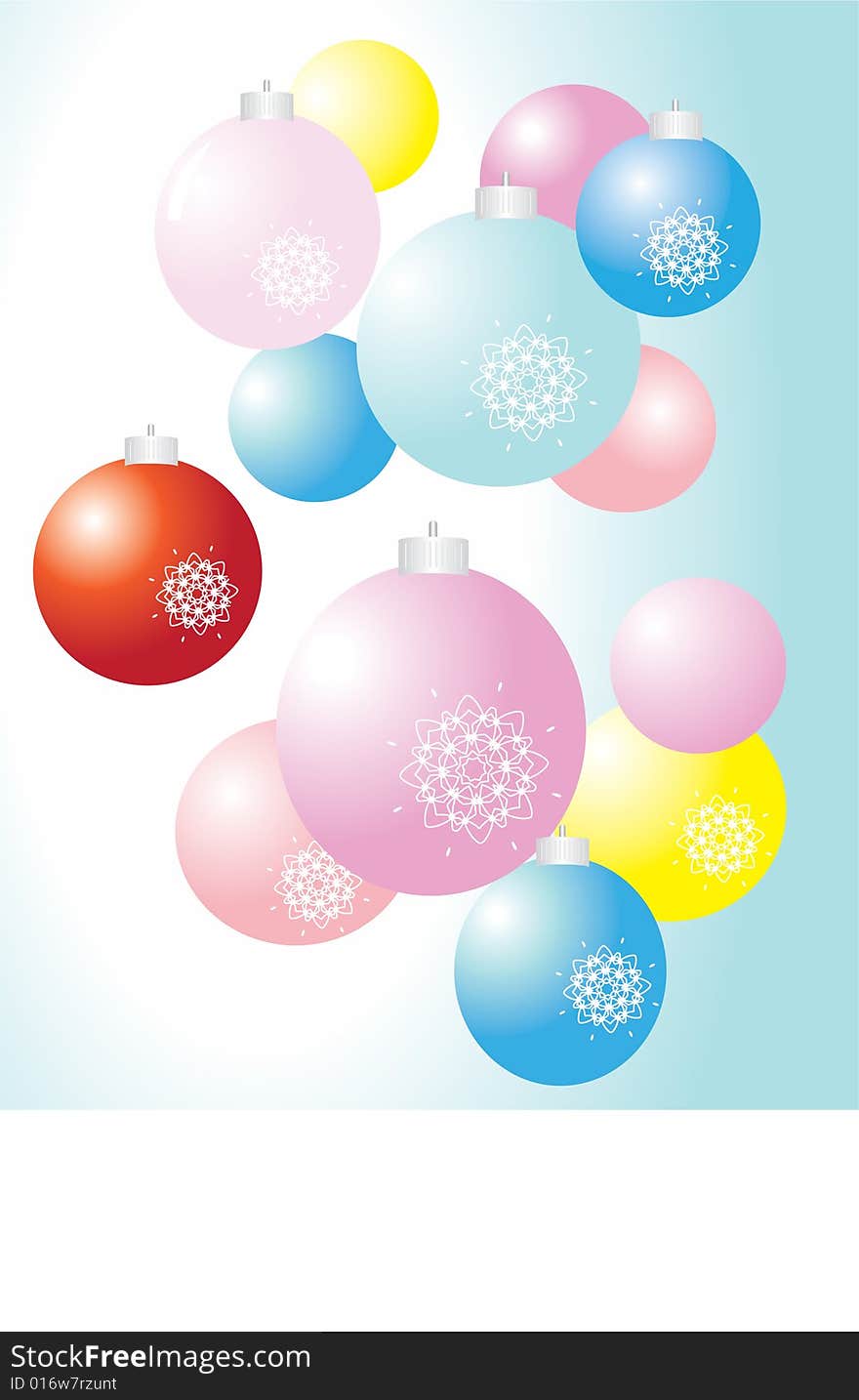 The vector illustration contains the image of christmas balls. The vector illustration contains the image of christmas balls