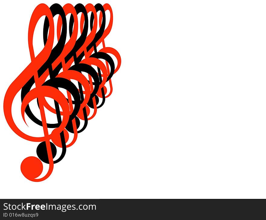 Treble clefs