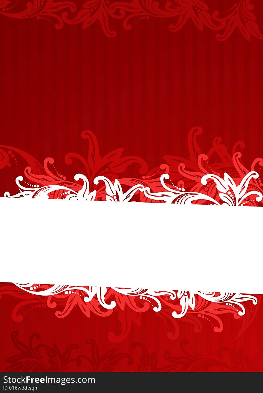 Vector Illustration Of Red Wallpaper