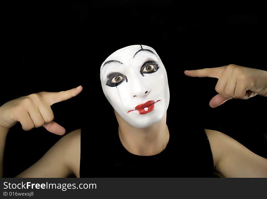 Portret of the mime