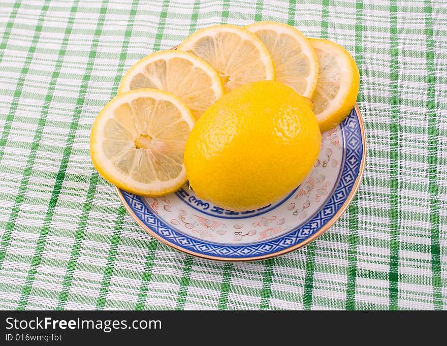 Tasty fragrant sour lemon