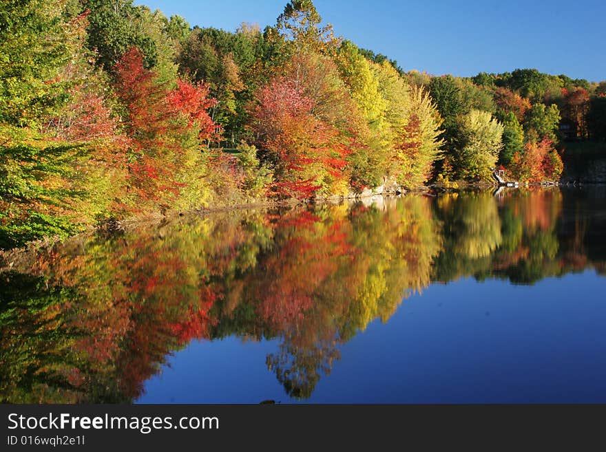 Autumn colors reflected