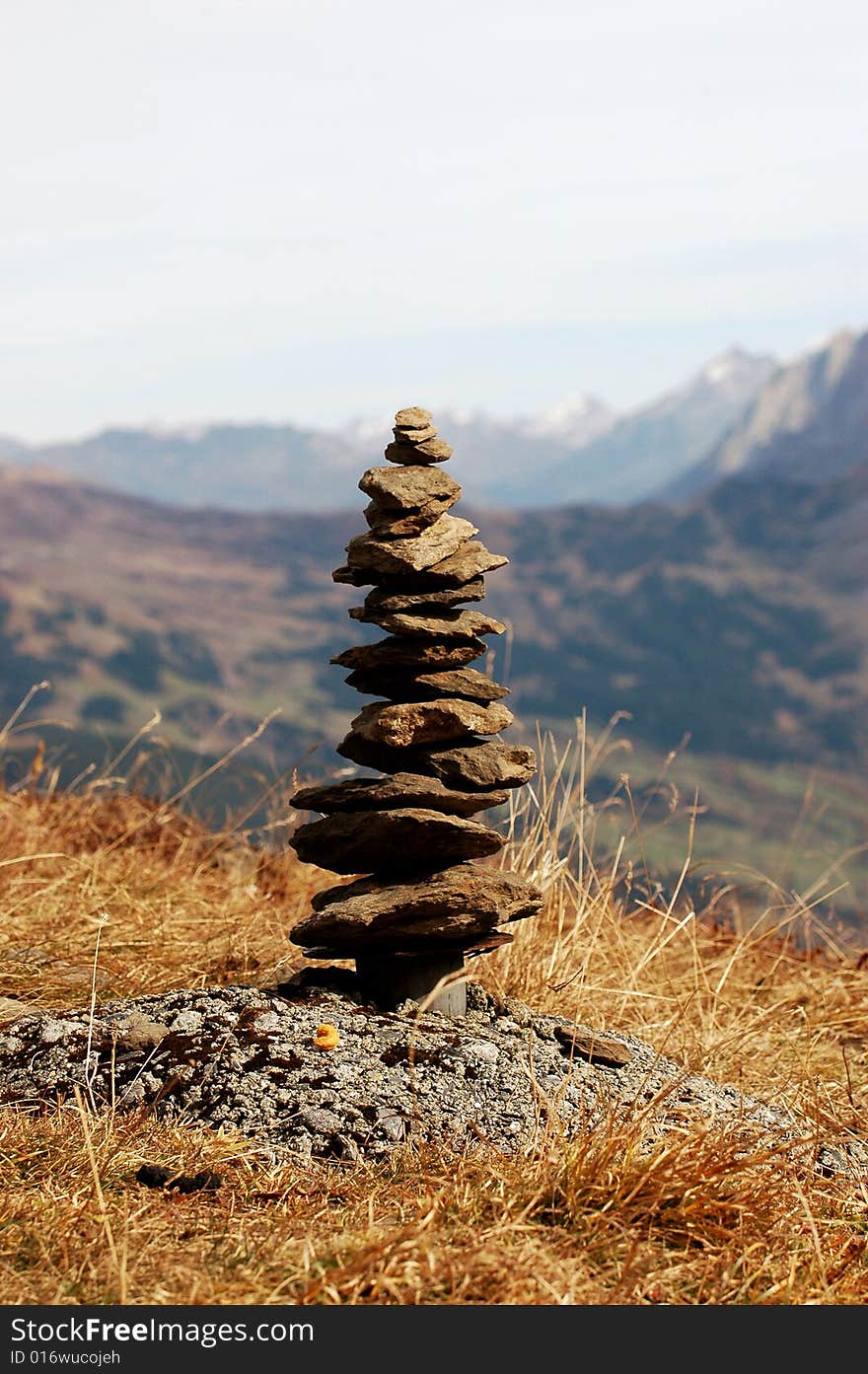 Stone by stone with the background of  Swiss Alps. Photo was taken near Maennlichen. Stone by stone with the background of  Swiss Alps. Photo was taken near Maennlichen.