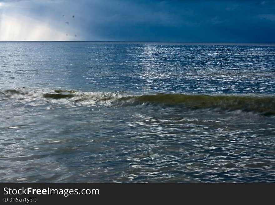 Sea and storm cloud