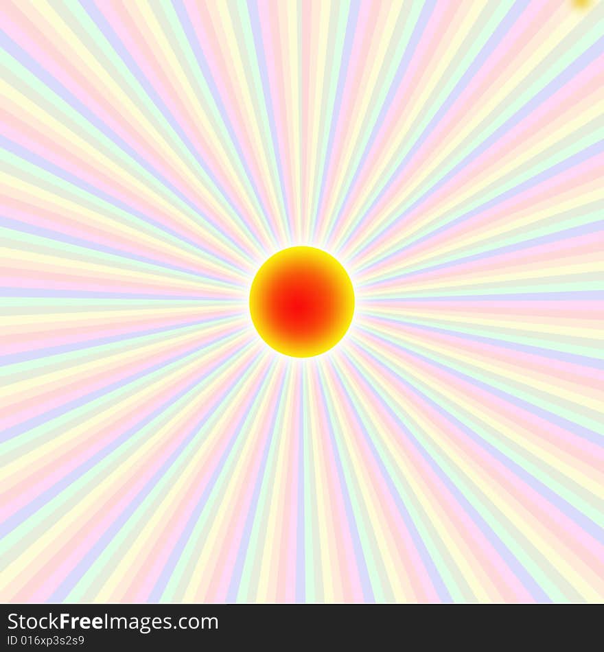 Sun ray background