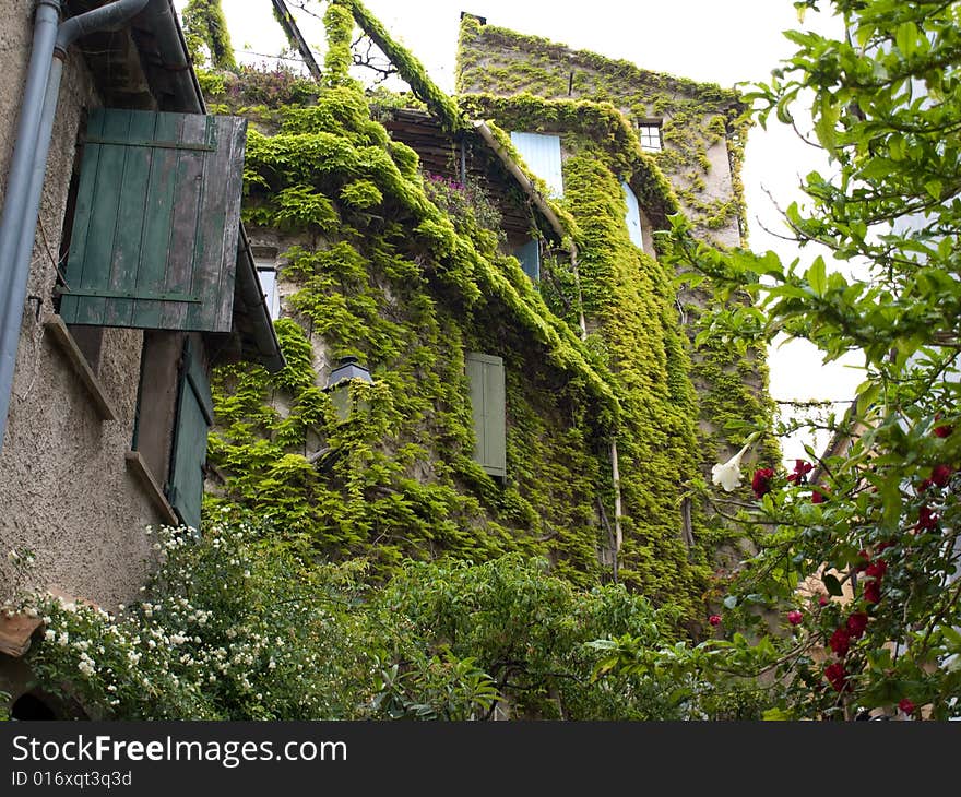 An old medieval village in the South of France. An old medieval village in the South of France