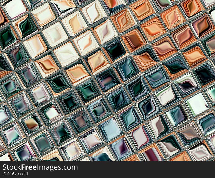 A background with little tiles of glass