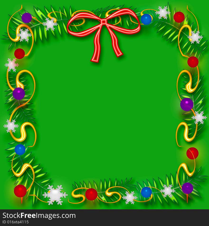 Christmas Scrapbook Frame