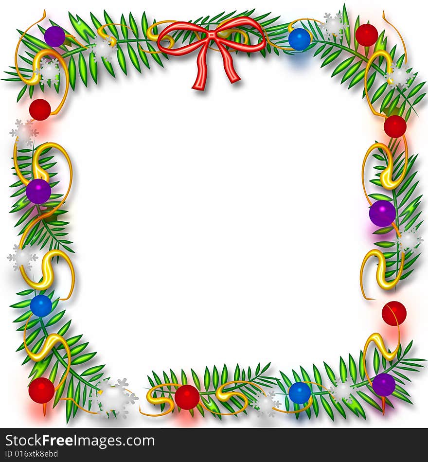 Christmas Scrapbook Frame