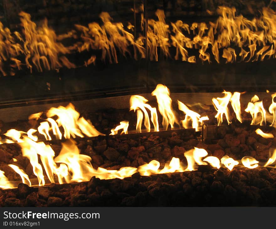 Fire place flames