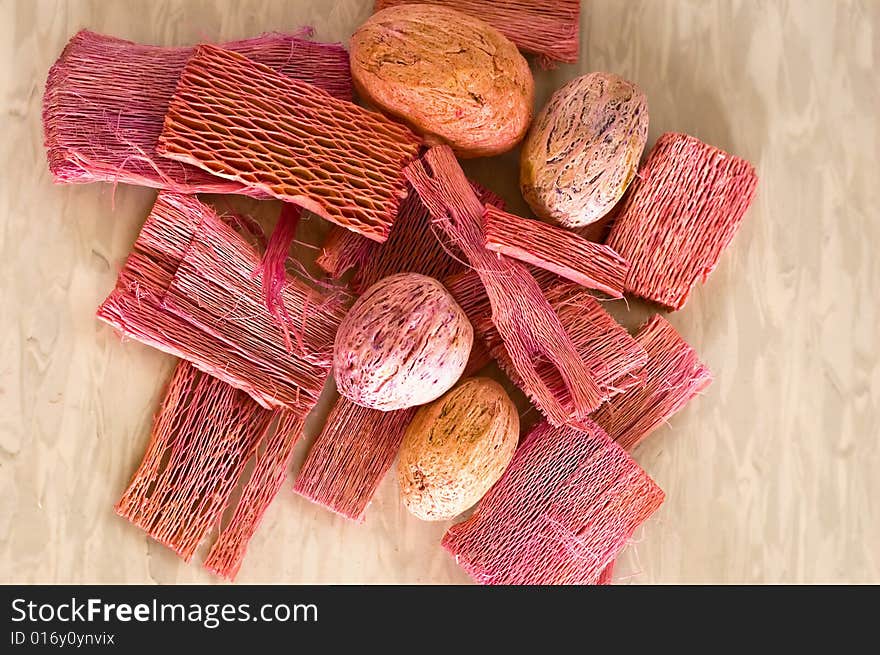 Luxury Potpourri on a marble background.