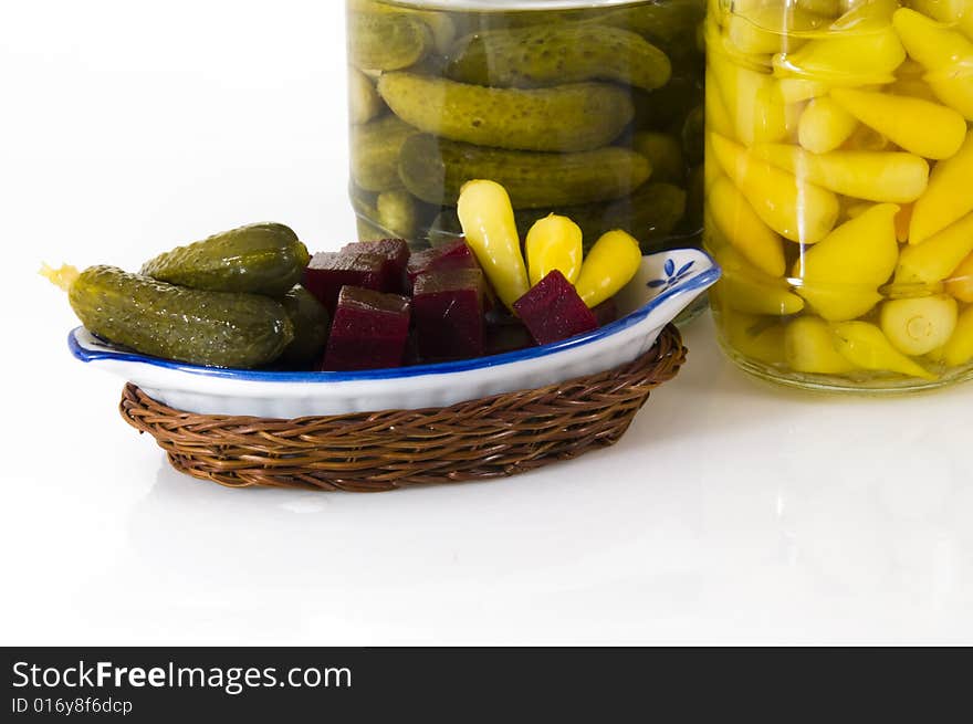 Jars of pickles.....