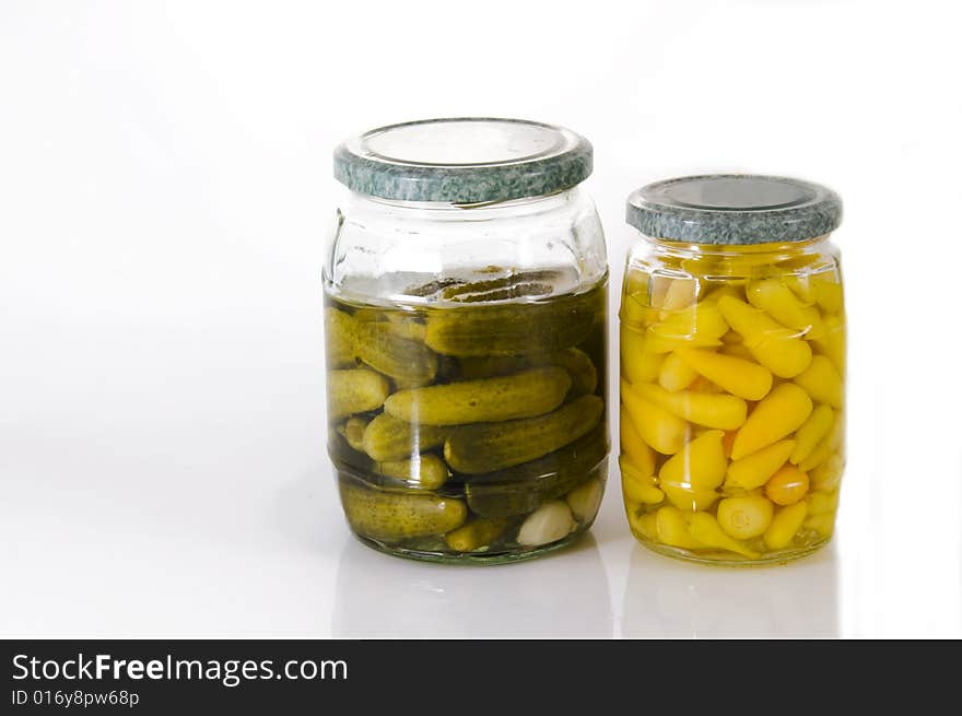 Jars of pickles.......