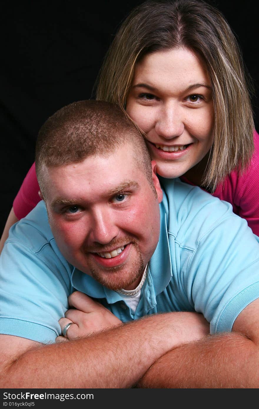 Man and Woman Smiling