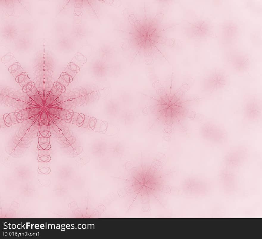 Rose flower celebration fractal background. Rose flower celebration fractal background