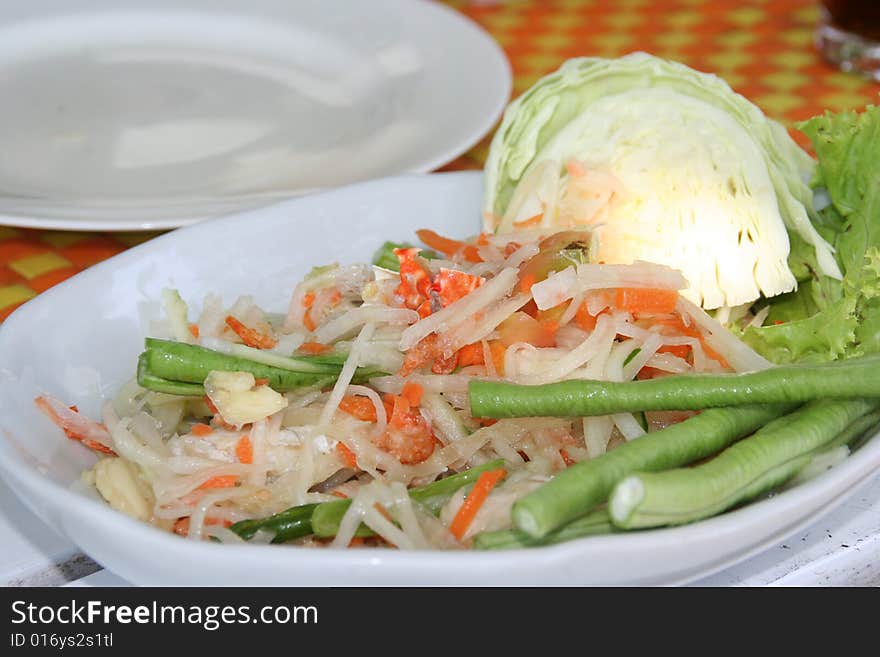 Tasty Thai Papaya salad