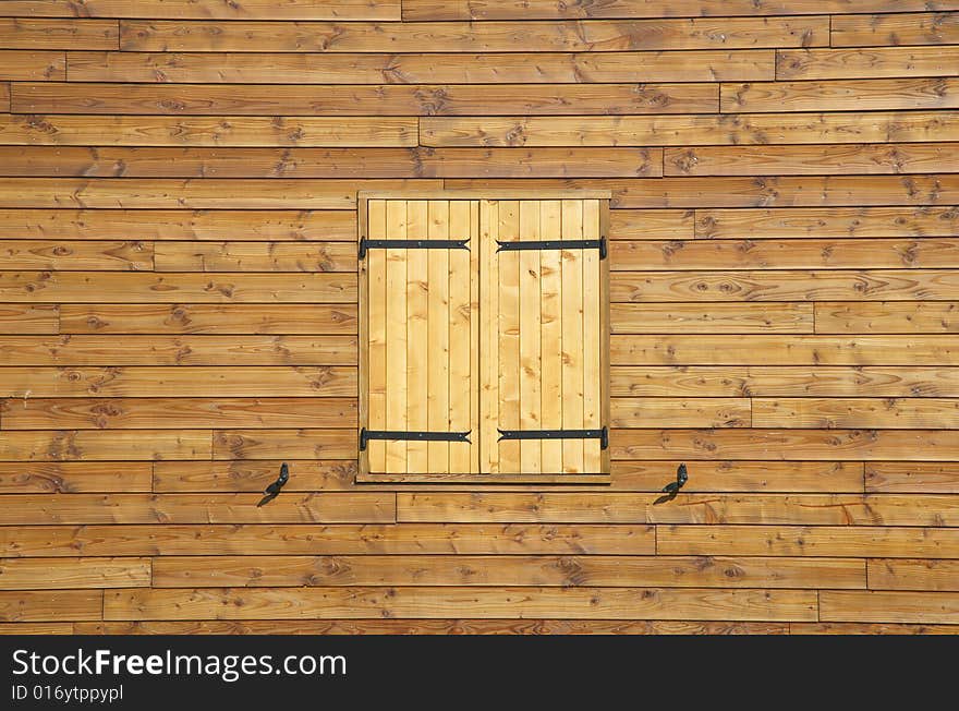 Wood wall