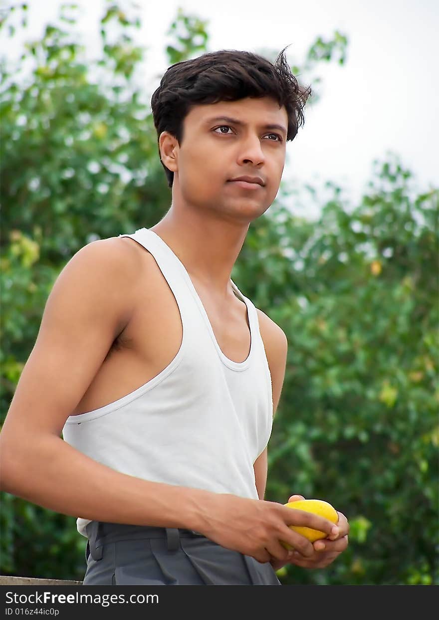 A Guy with Mango