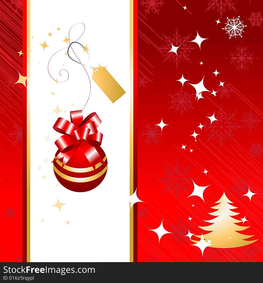 Christmas background for your design, vector illustration