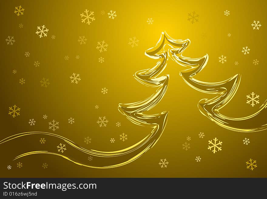 Vector illustration of Christmas Tree