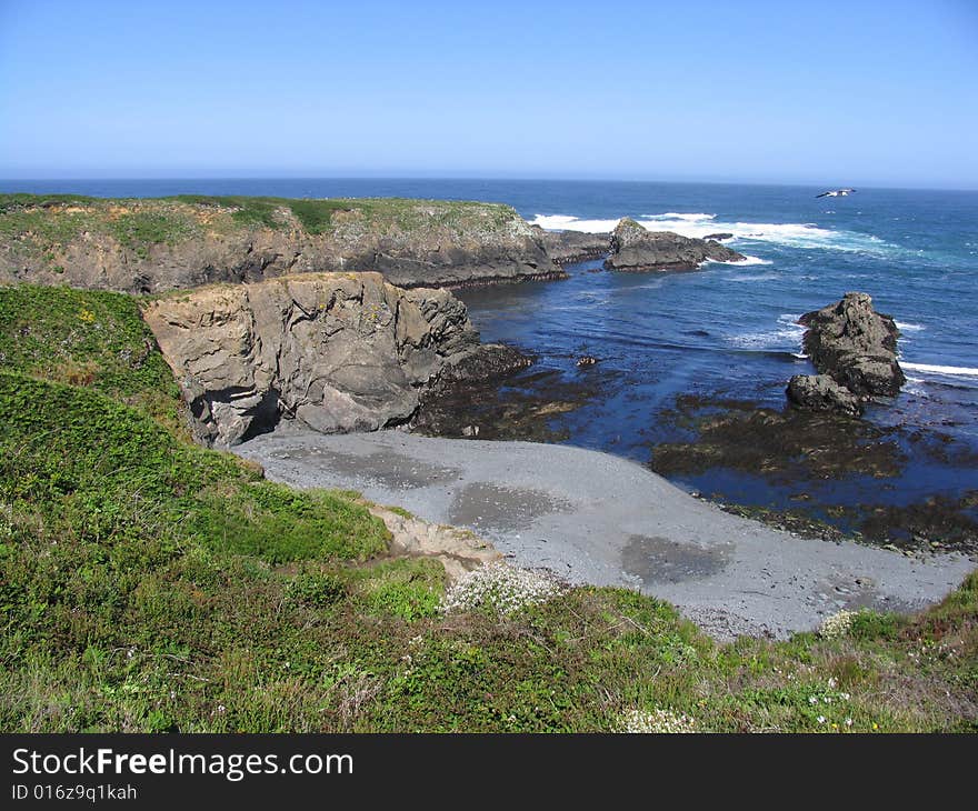 A Beach At Mendocino