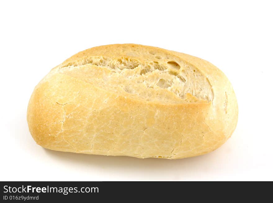 A picture of a bread isolated on white background