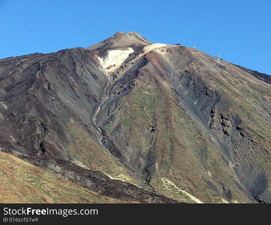 Beautyfoul tall sleeping volcano, was consolidated on his side coloured ore.clear summer day ,there is not a cloud. Beautyfoul tall sleeping volcano, was consolidated on his side coloured ore.clear summer day ,there is not a cloud.