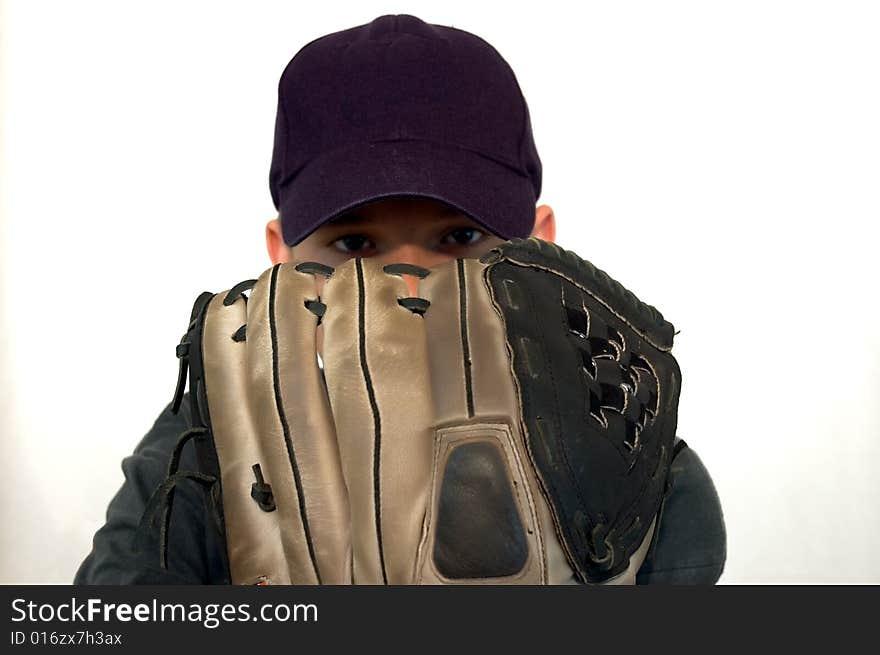 Baseball Player Glaring At The Batter