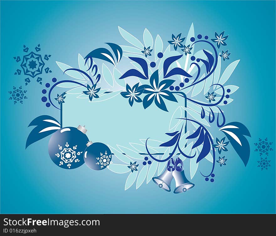 The vector illustration contains the image of christmas balls. The vector illustration contains the image of christmas balls