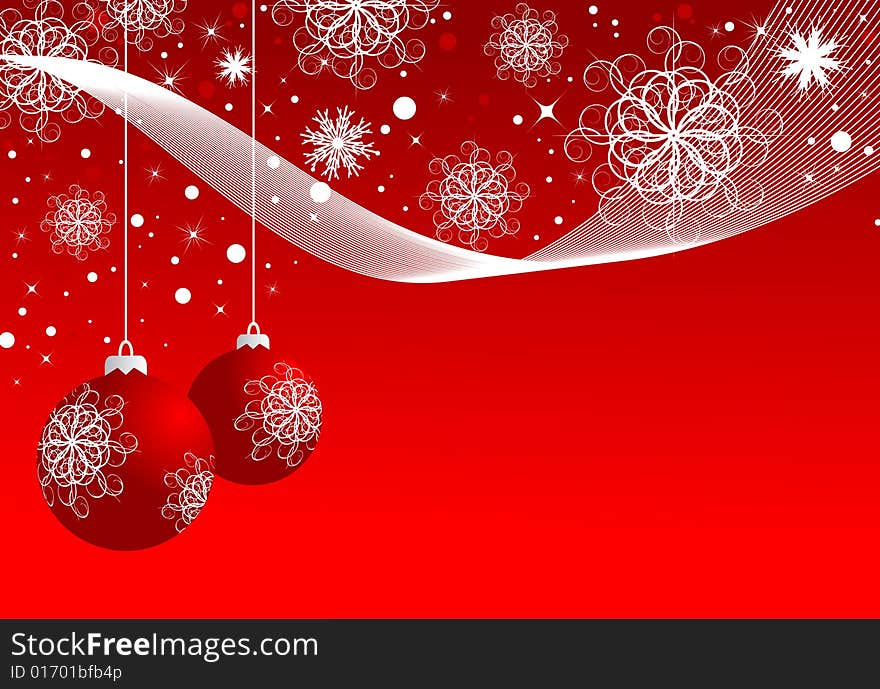 Abstract Christmas background. Vector Illustration.