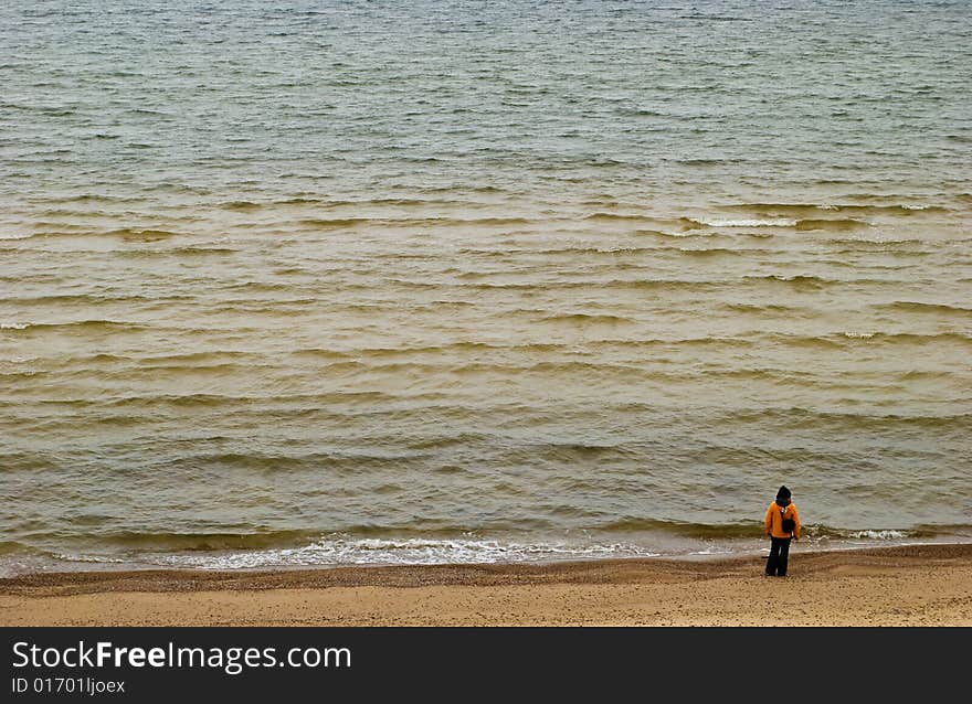 Woman on the beach