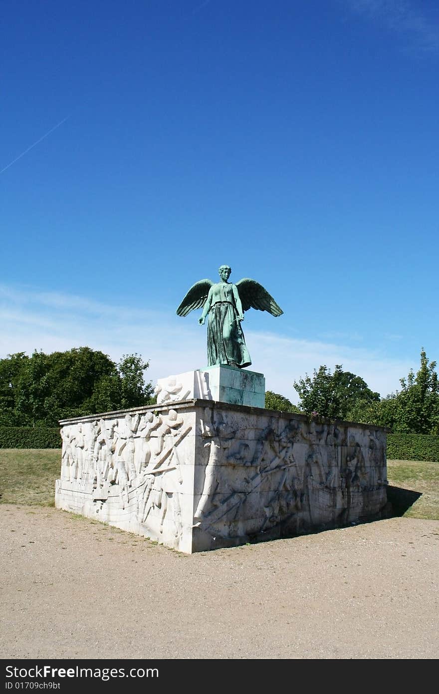 Statue close to the harbour in Copenhagen. Statue close to the harbour in Copenhagen